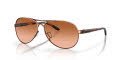 Oakley Feedback Rose Gold / VR50 Brown Gradient (OO4079-01) Sunglasses - Color Image