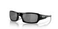 Oakley Fives Squared Polished Black / Black Mirrored Iridium Polarized (OO9238-06) Sunglasses - Color Image