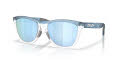 Oakley Frogskins Range XL - Alternate Fit Matte Transparent Stonewash/Prizm Deep Water Polarized (950304) Sunglasses - Color Image