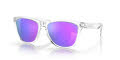 Oakley Frogskins Polished Clear / Prizm Violet Lens (OO9013-H7) Sunglasses - Color Image