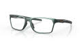 Oakley Hex Jector (TruBridge) Dark Matte Silver/Blue Colorshift (803207) Eyeglasses - Color Image