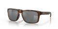 Oakley Holbrook Matte Brown Tortoise / Prizm Black Lens (OO9102-F4) Sunglasses - Color Image