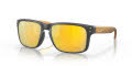 Oakley Holbrook Matte Carbon / Prizm 24K Polarized Lens (9102W4) Sunglasses - Color Image