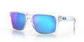 Oakley Holbrook XL Polished Clear / Prizm Sapphire Polarized Lens (OO9417-07) Sunglasses - Color Image