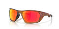 Oakley Lateralis Kylian Mbappe-Matte Dark Amber/Prizm Ruby (943116) Sunglasses - Color Image
