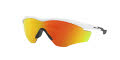 Oakley M2 XL Polished White / Fire Mirrored Iridium (OO9343-05) Sunglasses - Color Image