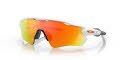 Oakley Radar EV Path Polished White / Fire Mirrored Iridium (OO9208-16) Sunglasses - Color Image