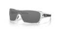 Oakley Turbine Rotor Polished Clear / Prizm Black Polarized Lens (OO9307-16) Sunglasses - Color Image