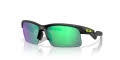 Oakley Youth Capacitor (Youth Fit) Matte Black/Prizm Road Jade (901311) Sunglasses - Color Image