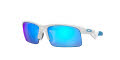 Oakley Youth Capacitor Polished-White / Prizm-Sapphire (901302) Sunglasses - Color Image