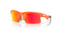 Oakley Youth Capacitor (Youth Fit) Matte Neon Orange / Prizm Ruby (901307) Sunglasses - Color Image