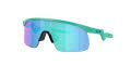 Oakley Youth Resistor Matte-Celeste / Prizm-Sapphire (901019) Sunglasses - Color Image
