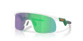 Oakley Youth Resistor Matte White/Prizm Jade (901033) Sunglasses - Color Image