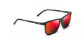 Maui Jim One Way - 875 Black Matte / HCL® Bronze HAWAII LAVA™ red mirror PolarizedPlus2 Lens (RM875-02) Sunglasses - Color Image