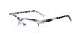 Paradox P5017 No Clip-On Lens Light Grey Crystal & Black (020) Eyeglasses - Color Image