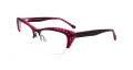 Paradox P5024 No Clip-On Lens Dark Pink & Dark Brown (030) Eyeglasses - Color Image