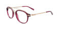 Paradox P5027 No Clip-On Lens Red & Crystal & Light Gold (030) Eyeglasses - Color Image