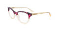 Paradox P5030 No Clip-On Lens Dark Brown & Raspberry Marb & Light Crystal Yellow (010) Eyeglasses - Color Image