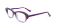 Paradox P5035 No Clip-On Lens Dark Purple & Light Crystal Purple (080) Eyeglasses - Color Image