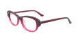 Paradox P5035 No Clip-On Lens Dark Red & Crystal Pink (030) Eyeglasses - Color Image
