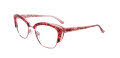 Paradox P5041 No Clip-On Lens Shiny Light Pink & Pink Crystal & Brown (030) Eyeglasses - Color Image