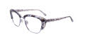 Paradox P5041 No Clip-On Lens Shiny SteelBlue & Blue Crystal & Black (050) Eyeglasses - Color Image