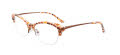Paradox P5043 No Clip-On Lens Brown & White (010) Eyeglasses - Color Image