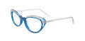 Paradox P5044 No Clip-On Lens Blue & Crystal (050) Eyeglasses - Color Image