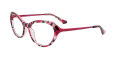 Paradox P5050 No Clip-On Lens Pink Marbled & Dark Pink (030) Eyeglasses - Color Image