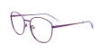 Paradox P5065 No Clip-On Lens Satin Dark Purple & Light Purple (080) Eyeglasses - Color Image