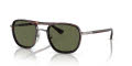Persol PO2484S Gunmetal-Havana / Green Polar Lens (114458) Sunglasses - Color Image