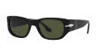 Persol PO3307S Black/ Green (95/31) Sunglasses - Color Image