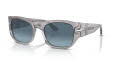 Persol PO3308S Transparent Grey-Azure Gradient Blue (309/Q8) Sunglasses - Color Image
