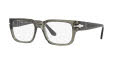 Persol PO3315V Transparent Taupe Gray (1103) Eyeglasses - Color Image