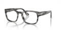 Persol PO3334V Striped Grey (1192) Eyeglasses - Color Image