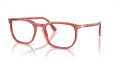 Persol PO3339V Transparent Red (1198) Eyeglasses - Color Image