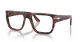 Persol PO3348V Red Havana (1212) Eyeglasses - Color Image