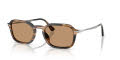 Persol PO3381S Striped Black & Greish Brown/Brown (123653) Sunglasses - Color Image