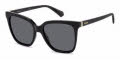 Polaroid Pld 4155/S/X Black / Grey Polarized (807M9) Sunglasses - Color Image