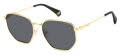 Polaroid PLD 6214/S/X Gold Grey / Grey Polarized (2F7/M9) Sunglasses - Color Image