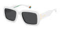 Polaroid PLD 6223/S/X White / Grey Polarized (0VK6/M9) Sunglasses - Color Image