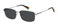 Polaroid PLD 6227/S/X Matte Ruthenium Black / Grey Polarized (0SVK/M9) Sunglasses - Color Image