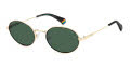 Polaroid PLD 6228/S/X Black Gold / Green Polarized (02M2/UC) Sunglasses - Color Image