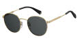 Polaroid Pld 2053/S Gold Gray / Gray Polarized (02F7/M9) Sunglasses - Color Image