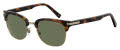 Polaroid Pld 2076/S Dark Havana / green polarized (0086/UC) Sunglasses - Color Image