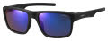 Polaroid Pld 3018/S Matte Black / gray blue mirror pz polarized (0DL5/JY) Sunglasses - Color Image