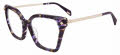 Police VPLN55M Yellow Violet Havana (0759) Eyeglasses - Color Image