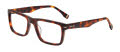 Police VPLQ64 Shiny Red Havana (09JC) Eyeglasses - Color Image