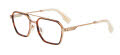 Police VPLQ76E Shiny Grey Gold (08FF) Eyeglasses - Color Image