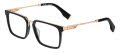 Police VPLQ77 Black Gold with Black Tips (300K) Eyeglasses - Color Image